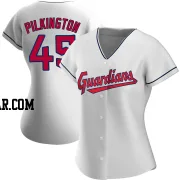 Konnor Pilkington Women's Cleveland Guardians White Authentic Home Jersey