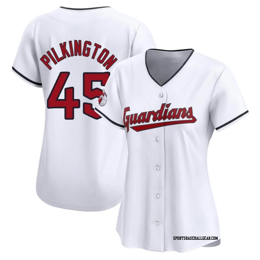 Konnor Pilkington Women's Cleveland Guardians White Limited Home Jersey