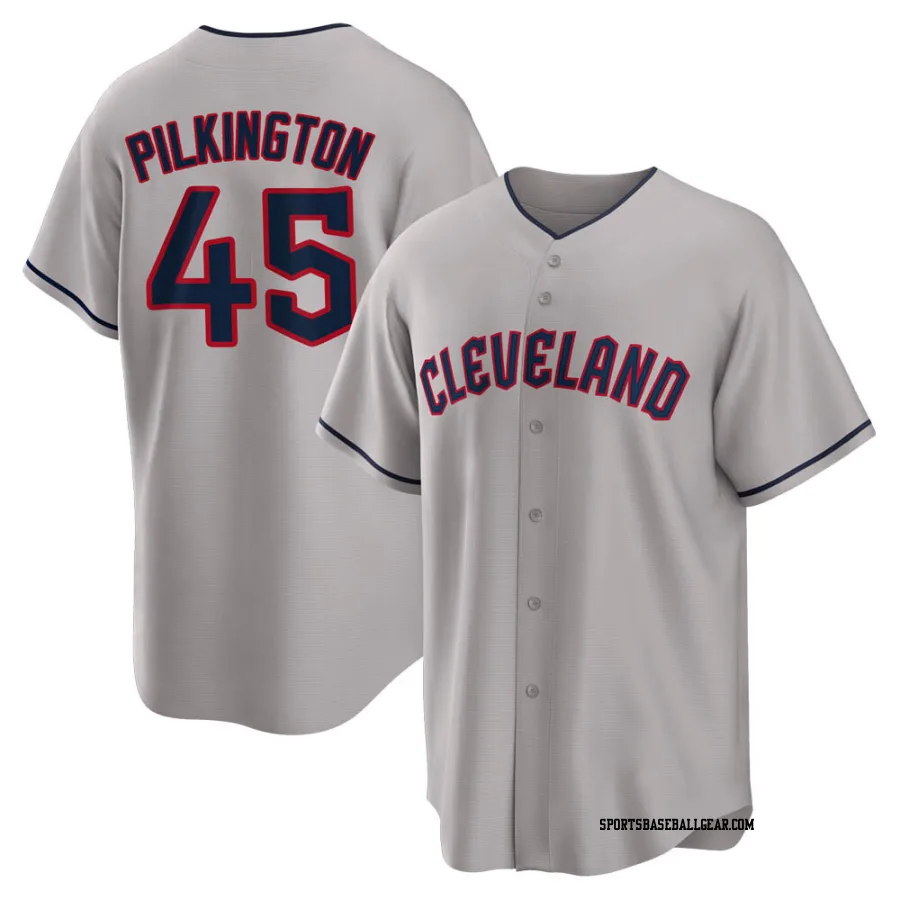 Konnor Pilkington Youth Cleveland Guardians Gray Replica Road Jersey