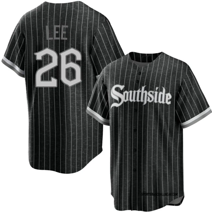 Korey Lee Men's Chicago White Sox Black Replica 2021 City Connect Jersey