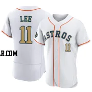 Korey Lee Men's Houston Astros Gold Authentic White 2023 Collection Jersey