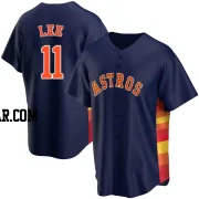 Korey Lee Men's Houston Astros Navy Replica Alternate Jersey