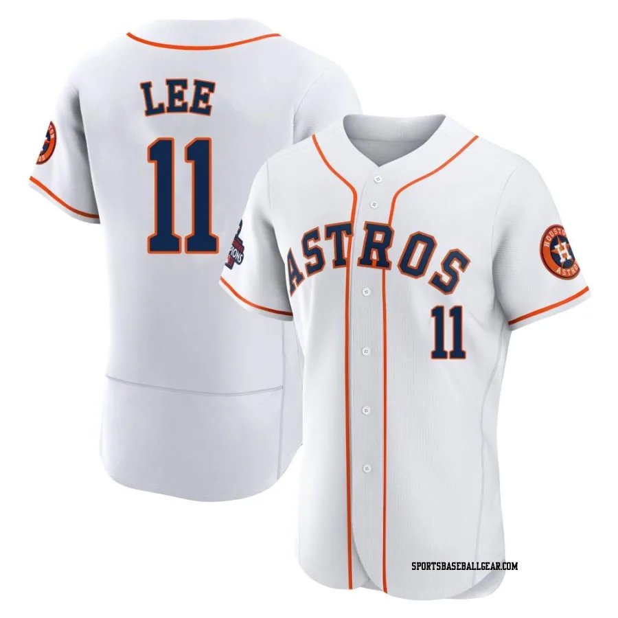 Korey Lee Men's Houston Astros White Authentic 2022 World Series Champions Home Jersey