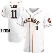 Korey Lee Men's Houston Astros White Authentic Home Jersey