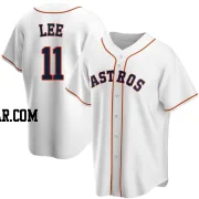 Korey Lee Men's Houston Astros White Replica Home Jersey