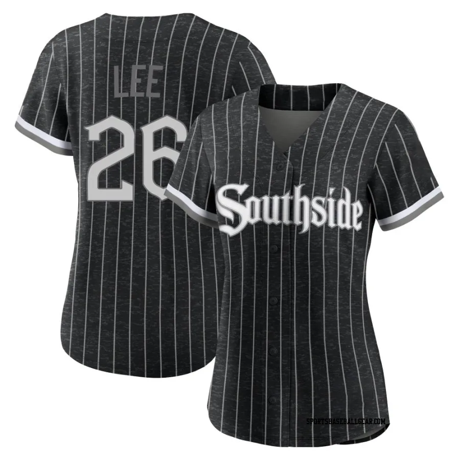 Korey Lee Women's Chicago White Sox Black Replica 2021 City Connect Jersey