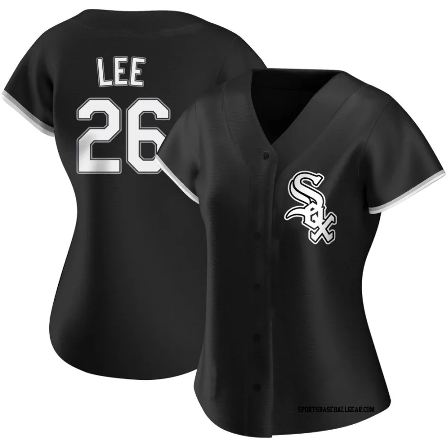 Korey Lee Women's Chicago White Sox Black Replica Alternate Jersey