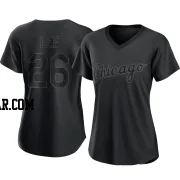 Korey Lee Women's Chicago White Sox Black Replica Pitch Fashion Jersey