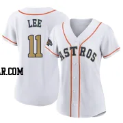 Korey Lee Women's Houston Astros Gold Authentic White 2023 Collection Jersey