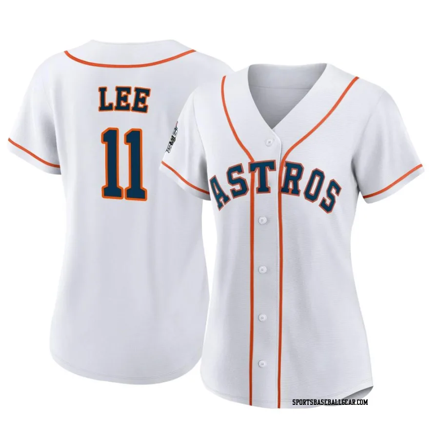 Korey Lee Women's Houston Astros White Authentic 2022 World Series Home Jersey