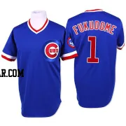 Kosuke Fukudome Men's Chicago Cubs Blue Authentic Throwback Jersey