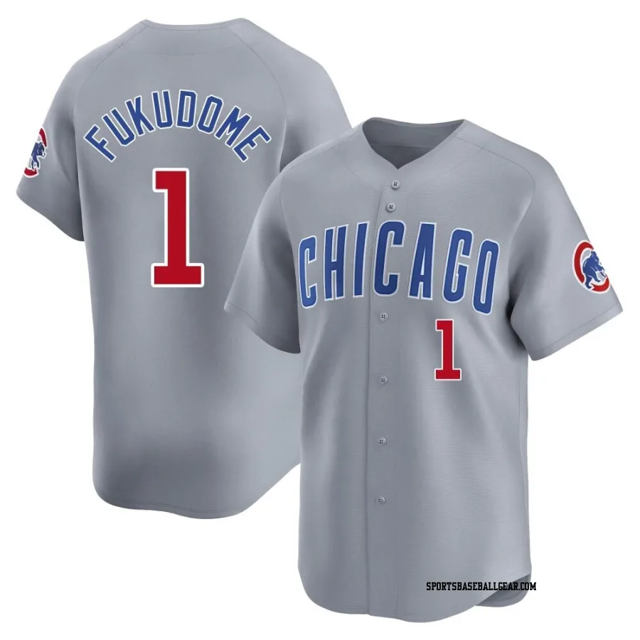 Kosuke Fukudome Men's Chicago Cubs Gray Limited Road Jersey