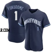 Kosuke Fukudome Men's Chicago Cubs Navy Authentic 2021 City Connect Jersey