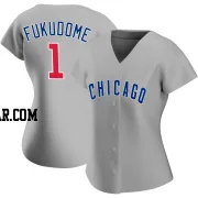 Kosuke Fukudome Women's Chicago Cubs Gray Authentic Road Jersey