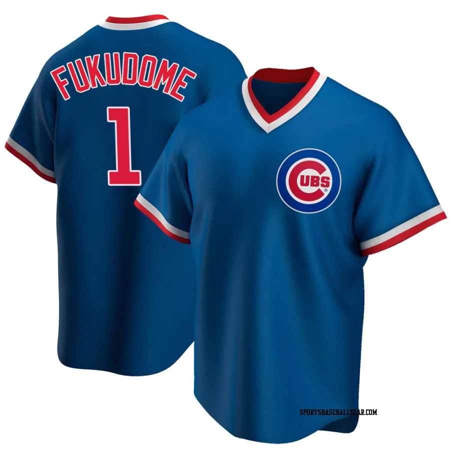 Kosuke Fukudome Youth Chicago Cubs Royal Replica Road Cooperstown Collection Jersey