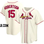 Kramer Robertson Men's St. Louis Cardinals Cream Replica Alternate Jersey