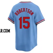 Kramer Robertson Men's St. Louis Cardinals Light Blue Limited Cooperstown Collection Jersey