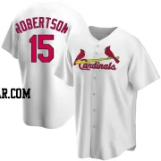 Kramer Robertson Men's St. Louis Cardinals White Replica Home Jersey