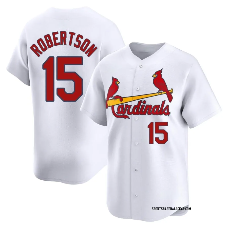 Kramer Robertson Youth St. Louis Cardinals White Limited Home Jersey