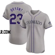 Kris Bryant Men's Colorado Rockies Gray Elite Road Jersey