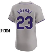 Kris Bryant Men's Colorado Rockies Gray Elite Road Jersey