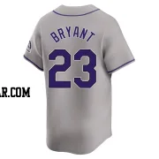 Kris Bryant Men's Colorado Rockies Gray Limited Road Jersey