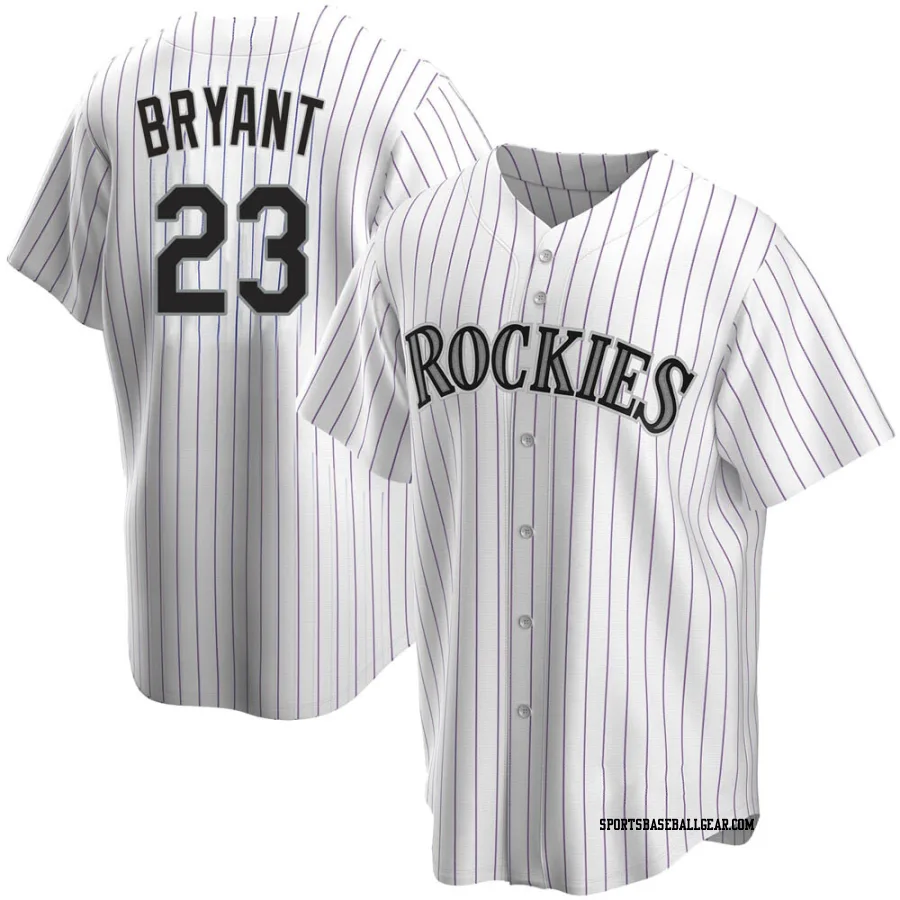 Kris Bryant Youth Colorado Rockies White Replica Home Jersey