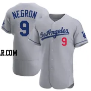 Kristopher Negron Men's Los Angeles Dodgers Gray Authentic Away Jersey