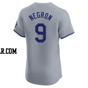 Kristopher Negron Men's Los Angeles Dodgers Gray Elite Road Jersey