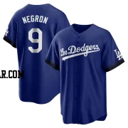 Kristopher Negron Men's Los Angeles Dodgers Royal Replica 2021 City Connect Jersey