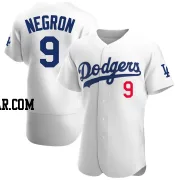 Kristopher Negron Men's Los Angeles Dodgers White Authentic Home Jersey