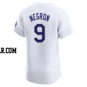 Kristopher Negron Men's Los Angeles Dodgers White Elite Home Jersey