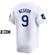 Kristopher Negron Men's Los Angeles Dodgers White Limited 2024 World Tour Seoul Series Home Jersey