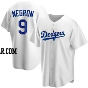 Kristopher Negron Men's Los Angeles Dodgers White Replica Home Jersey