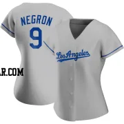 Kristopher Negron Women's Los Angeles Dodgers Gray Replica Road Jersey