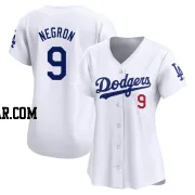 Kristopher Negron Women's Los Angeles Dodgers White Limited Home Jersey