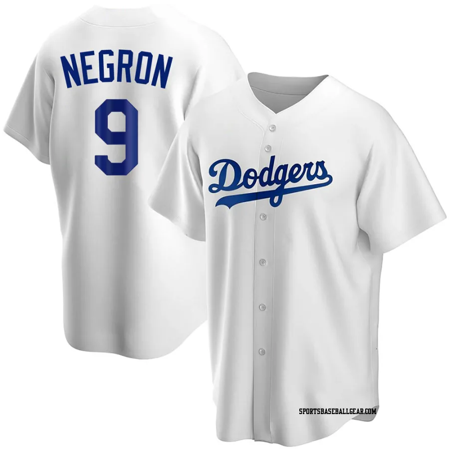 Kristopher Negron Youth Los Angeles Dodgers White Replica Home Jersey