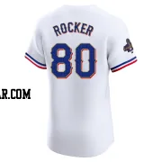 Kumar Rocker Men's Texas Rangers Gold Elite White 2024 Collection Jersey