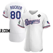 Kumar Rocker Men's Texas Rangers White Authentic Home 2023 World Series Jersey