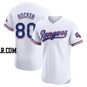 Kumar Rocker Men's Texas Rangers White Elite Home Jersey