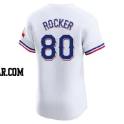 Kumar Rocker Men's Texas Rangers White Elite Home Jersey