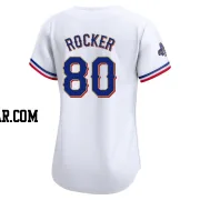 Kumar Rocker Women's Texas Rangers Gold Limited White 2024 Collection Jersey