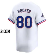 Kumar Rocker Youth Texas Rangers Gold Limited White 2024 Collection Jersey