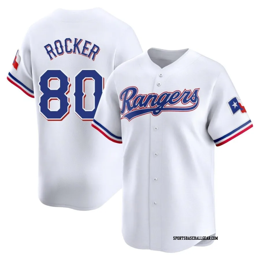 Kumar Rocker Youth Texas Rangers White Limited Home Jersey