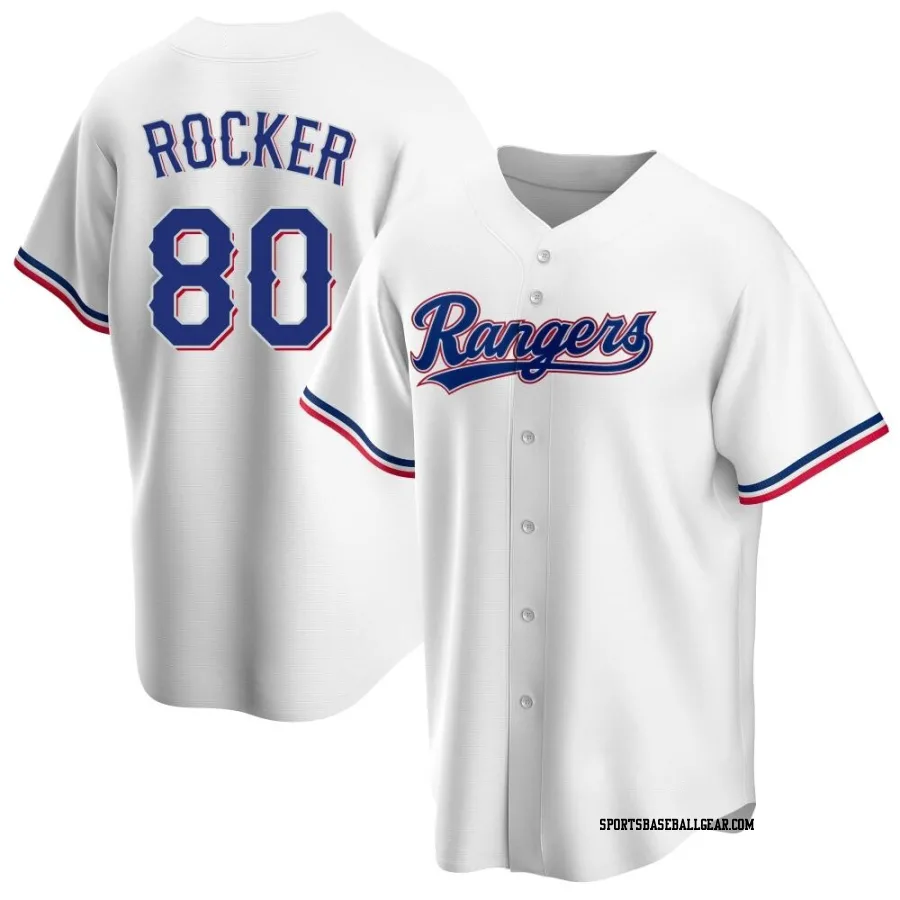 Kumar Rocker Youth Texas Rangers White Replica Home Jersey