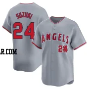 Kurt Suzuki Men's Los Angeles Angels Gray Limited Away Jersey