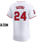 Kurt Suzuki Men's Los Angeles Angels White Elite Home Jersey