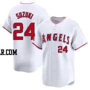 Kurt Suzuki Men's Los Angeles Angels White Limited Home Jersey