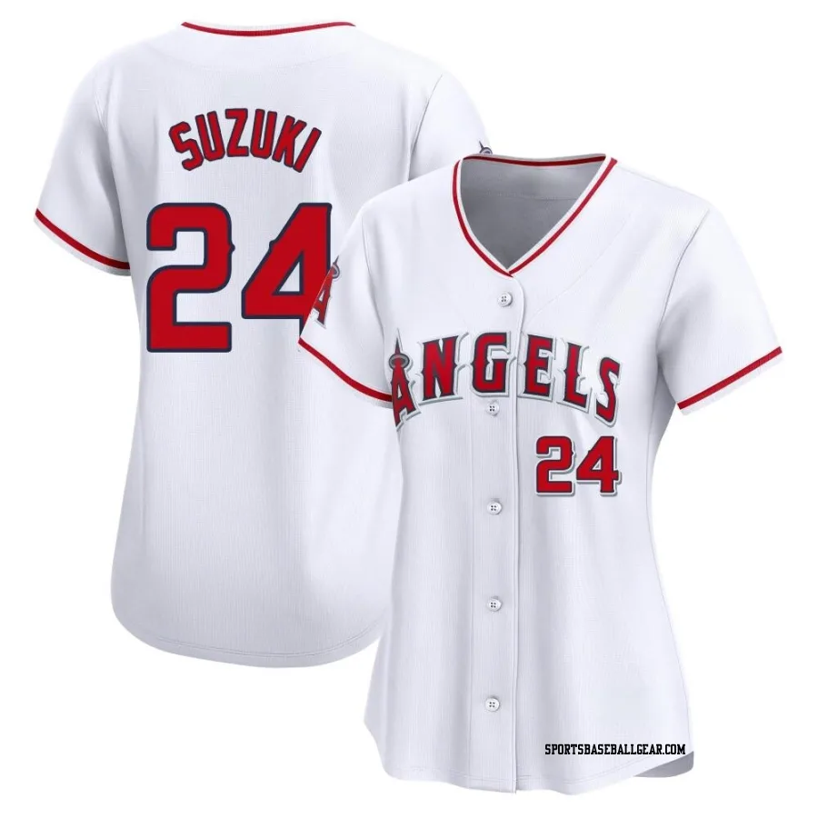 Kurt Suzuki Women's Los Angeles Angels White Limited Home Jersey