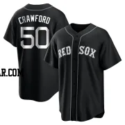 Kutter Crawford Men's Boston Red Sox Black/White Replica Jersey